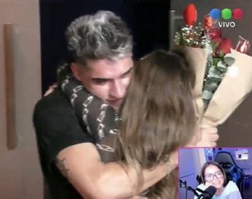 VIDEO: Así fue el reencuentro de Julieta Poggio y su novio Lucca