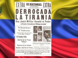 La tapa del diario El Nacional de Venezuela reflejaba el 23 de enero de 1958
