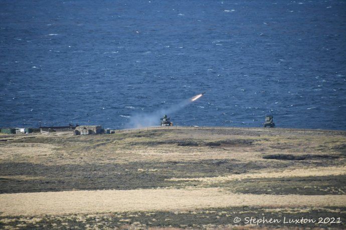 Ingleses realizan ejercicios militares con misiles en las islas Malvinas