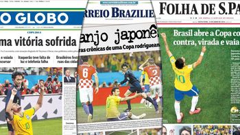 los medios brasilenos reconocen el error arbitral, aunque en segundo plano los medios brasilenos reconocen el error arbitral, aunque en segundo plano