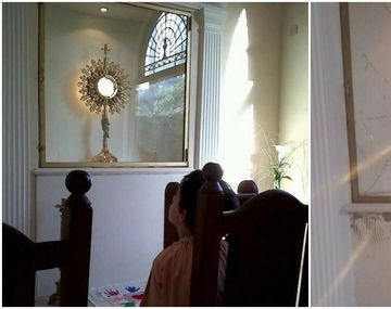 El antes y después del robo a una capilla en City Bell