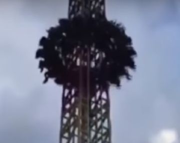 Accidente en una torre de adrenalina