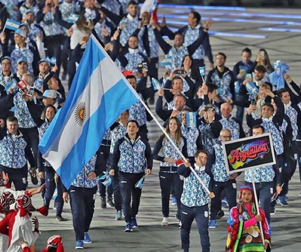 La delegación argentina