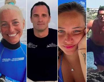 Los cinco italianos que murieron mientras buceaban en una cueva de las islas Maldivas