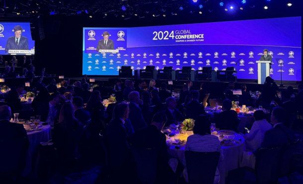 Javier Milei y su Oda al capitalismo en su disertación en el Milken: Los empresarios son benefactores sociales