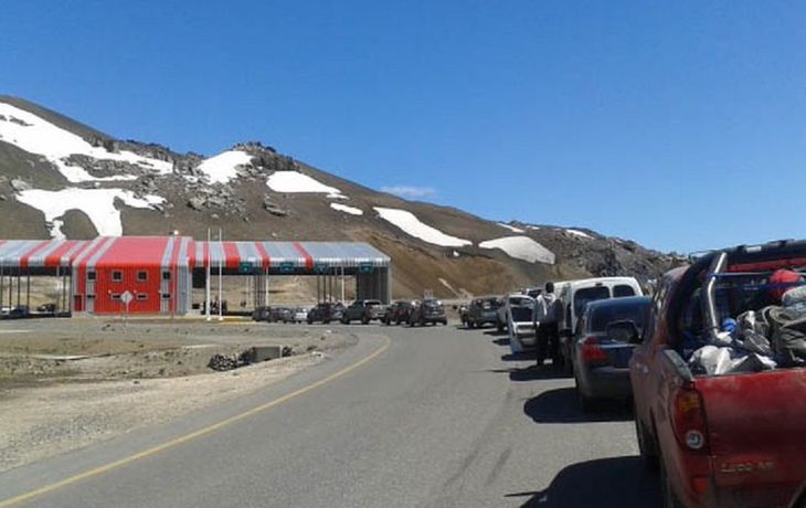 Paso fronterizo Pehuenche entre la Argentina y Chile