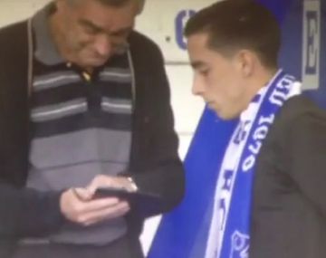 Ya es uno más: Ramiro Funes Mori disfruta del partido de su nuevo equipo