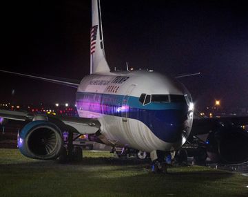 Avion de Mike Pence vice de Donald Trump despistándose en el&nbsp; aeropuerto LaGuardia&nbsp;