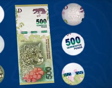 Que no te metan el yaguareté: cómo detectar un billete de $500 falso