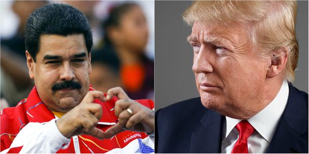 Nicolás Maduro y Donald Trump