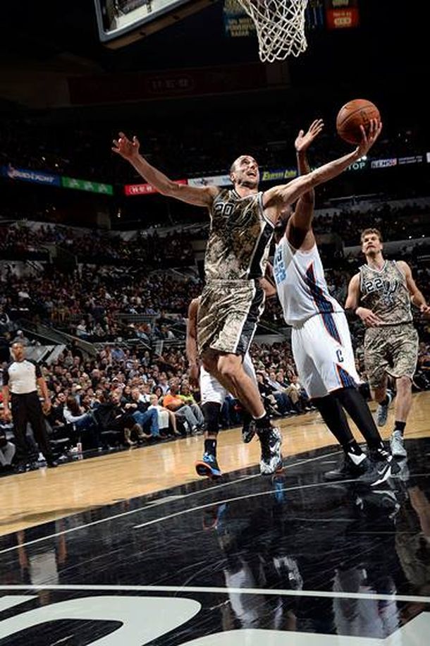 Ginóbili completó una buena tarea en el triunfo de los San Antonio Spurs