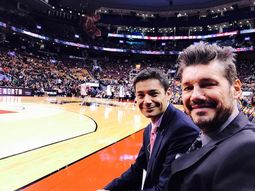 La emoción de Marcelo Tinelli. La emoción de Marcelo Tinelli.