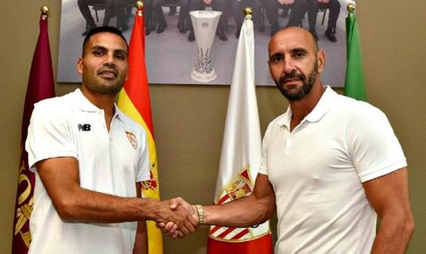 Copado por argentinos: Gabriel Mercado fue presentado en el Sevilla