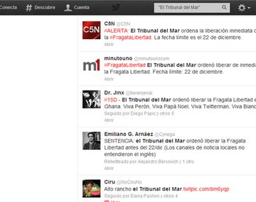 El Gabinete celebró el fallo judicial por Twitter