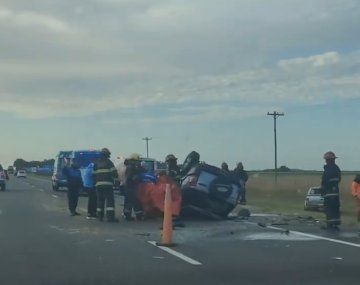 Tragedia en la Ruta 2: murió un joven de 20 años por un choque frontal en el inicio del fin de semana largo por Carnaval