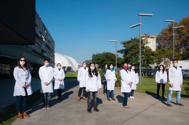El equipo de UNSAM que trabaja en la vacuna contra el Covid-19. Foto: Twitter oficial de UNSAM.