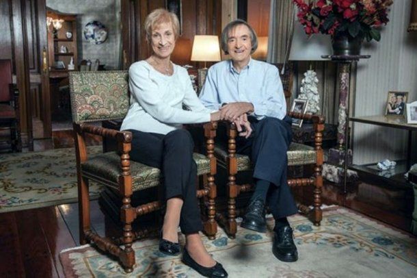 Carlitos Balá y su esposa, Martha Venturiello