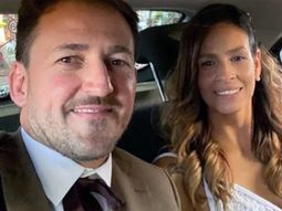 Julieta Silva y su actual esposo. Julieta Silva y su actual esposo.