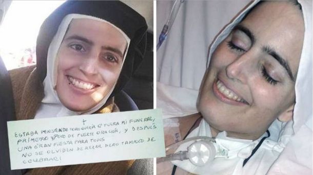 Hasta su muerte esta carmelita no dejó de soreír y pidió una fiesta para su funeral