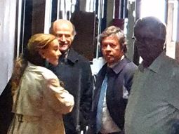 María Cantero junto a sus asesores legales. Imagen captura de video