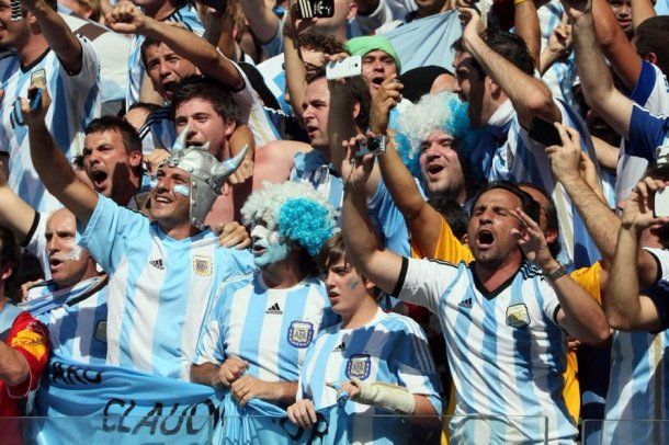 La hinchada argentina en el Mundial de Qatar