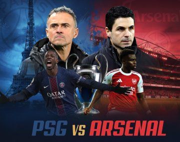 Arsenal vs. PSG por la final de la Champions League