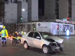 Fuerte choque en Corrientes y Juan B. Justo: cuatro heridos