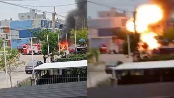 exploto un auto en un complejo de procrear y un bombero resulto herido exploto un auto en un complejo de procrear y un bombero resulto herido