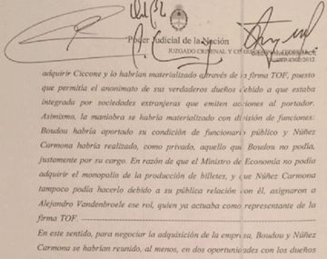 La declaración completa de  Boudou ante el juez Lijo