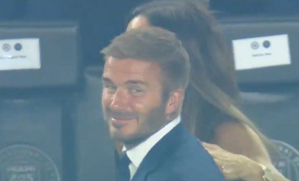 La emoción de David Beckham tras el gol de Lionel Messi en Inter de Miami