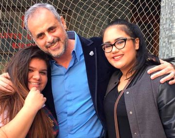 Jorge Rial y sus hijas Morena y Rocío, agredidas.&nbsp;