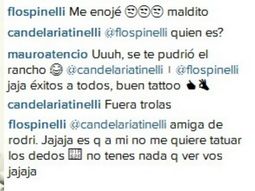 nuevo tatuaje e insolito descargo de cande tinelli: fuera, trolas nuevo tatuaje e insolito descargo de cande tinelli: fuera, trolas