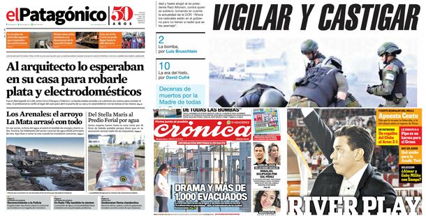 Tapas de diarios del sábado 15 de abril de 2017