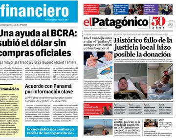 Tapas de diarios del miércoles 31 de mayo de 2017