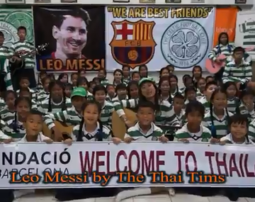 Niños tailandeses le dedicaron una alegre canción a Messi