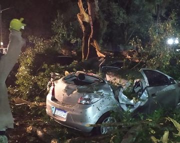 Temporal en Jujuy: autos destruidos y daños en casas