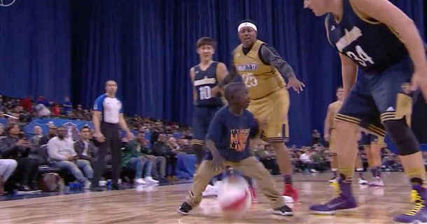 El pequeño Harrius en el All Star Game