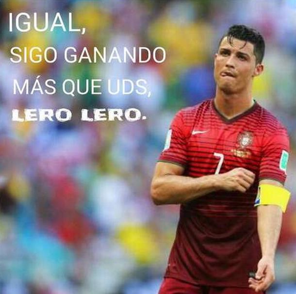 Ya aparecieron las cargadas a Cristiano Ronaldo