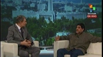 maradona volvio a la tv y se lo dedico a rocio en su aniversario