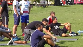 Los jugadores de Newell´s llevaron su propia ropa al entrenamiento Los jugadores de Newell´s llevaron su propia ropa al entrenamiento