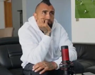 La reacción de Arturo Vidal por el gol de River ante Boca 