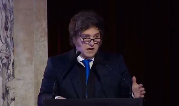 Javier Milei, obsesionado con Homo Argentum: elogios durante una conferencia internacional libertaria