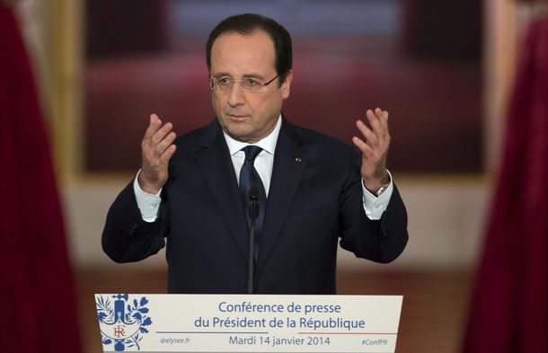 Hollande admitió problemas matrimoniales, pero Francia aún posee primera dama