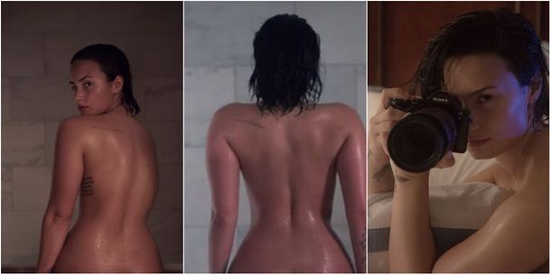 Demi Lovato posó desnuda para una revista