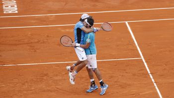 Leo Meyer metió el último punto en el dobles ante Italia Leo Meyer metió el último punto en el dobles ante Italia