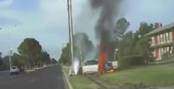 VIDEO: Manejó borracho, se escapó de la policía y terminó de la peor forma