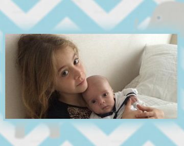 Los hermanos se han unido: Elena Ortega acuna a Lorenzo Tinelli