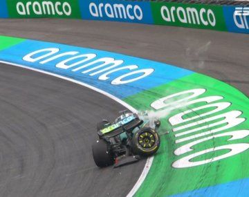 Stroll sufrió un fuerte accidente en la FP2 del GP de Países Bajos: el video