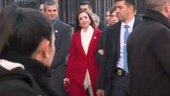 Victoria Villarruel llegando al Tedeum por el 9 de Julio. Victoria Villarruel llegando al Tedeum por el 9 de Julio.