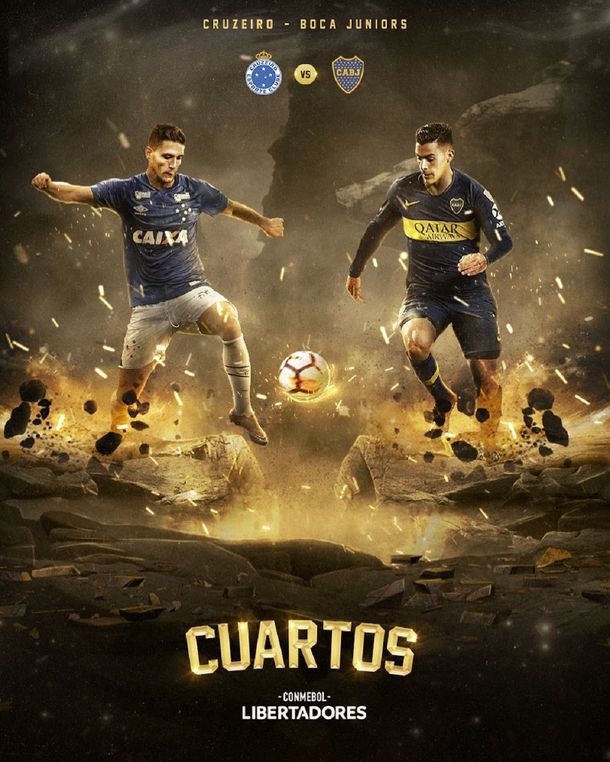 Cruzeiro y Boca se enfrentarán por los cuartos de final